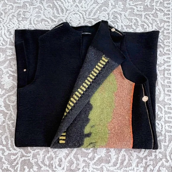 Mina Norton Felted Wool Long Vest - Picture 15 of 15